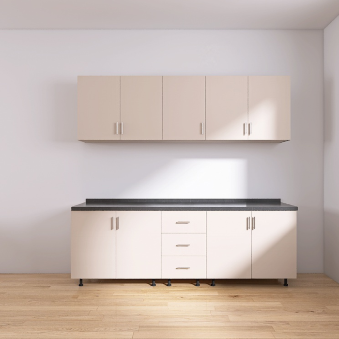 Set Bucatarie Modulara 200 cm, Culoarea CASMIR , Pal 18mm, Blat Termorezistent [2]