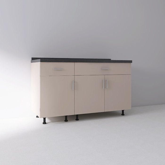 Set Corp Inferior Bucatarie 120cm, Culoarea CASMIR, Pal 18mm, Blat Termorezistent [2]