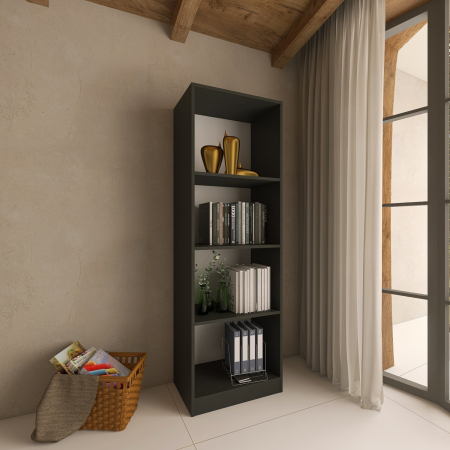 Biblioteca living , 150x30x80 , Gri Antracit , pal 18 mm [1]