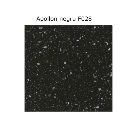 Blat Bucatarie Termorezistent L140 x A60 cm, Culoare Negru, Grosime 2,8 cm [1]