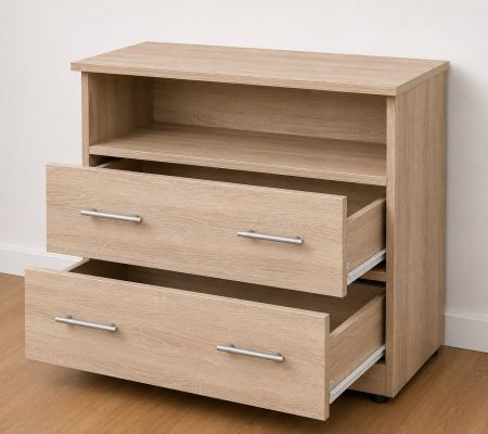 Comoda Stejar Sonoma, Dimensiune  H90 x A45 x L90, Pal 18mm [1]
