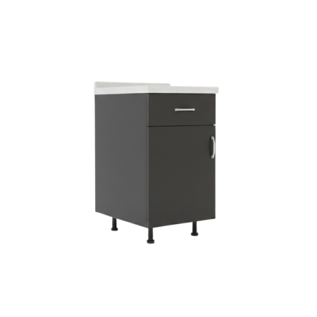 Corp Inferior Bucatarie H90 x A50 x L40cm, Culoare Gri Antracit, Pal 18mm [1]