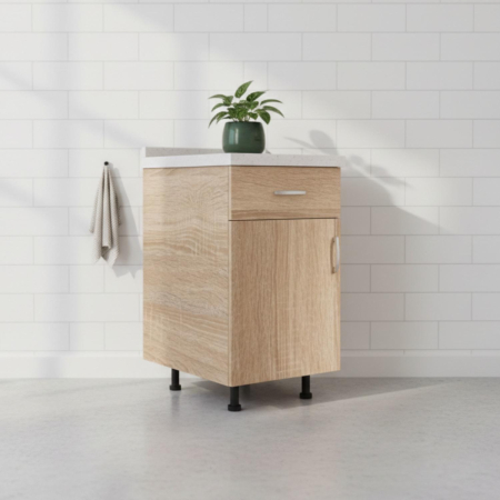 Mobila Baie - Dulap baie , Sonoma , 40x50x90