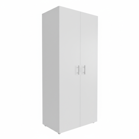 Dulapuri - Dulap cu 4 rafturi , Culoare Alb , H200 x A40 x L60 cm ,Balamale soft close, PAL 18 mmi