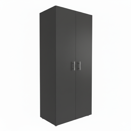 Dulapuri - Dulap cu 4 rafturi , Culoare Gri Antracit, H200 x A40 x L60 cm ,Balamale soft close, PAL 18 mmi