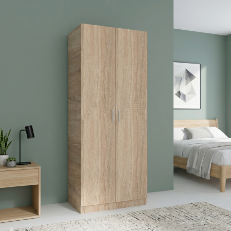 Dulapuri - Dulap cu 4 rafturi, H200 x A40 x L80cm, Pal 18mm, Culoare Stejar Sonoma