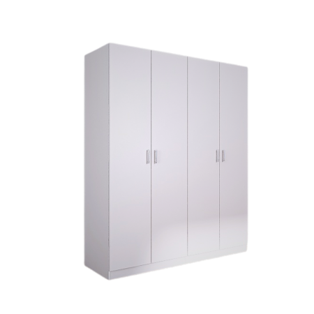 Dulap Haine 4 Usi, H200 x A50 L160cm, Culoare Alb ,Balamale Soft Close, Material Pal 18mm [2]