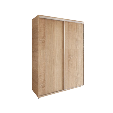 Dulap usi Culisante cu Rafturi, H200 x A60 x L120 cm, Pal 18mm, Culoare Sonoma [2]