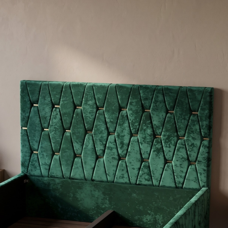 Pat Tapitat 160 x 200 cm, Culoare Verde [2]