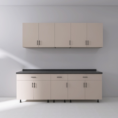 Set Bucatarie Modulara 200 cm, Culoarea CASMIR, Pal 18mm, Blat Termorezistent [3]