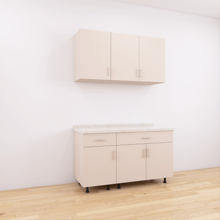 Set Bucatarie Modulare 120 cm, Culoarea Casmir, Pal 18mm, Blat Termorezistent [1]