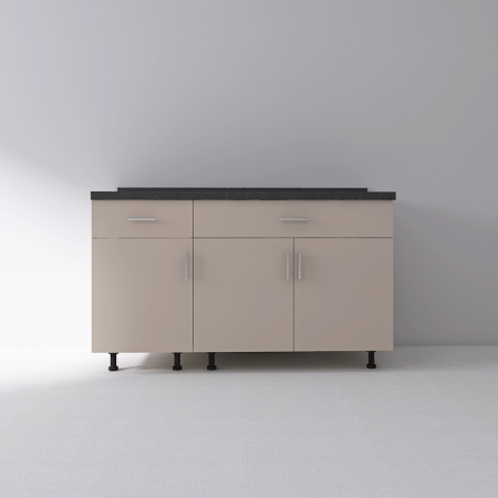 Set Corp Inferior Bucatarie 120cm, Culoarea CASMIR, Pal 18mm, Blat Termorezistent [2]