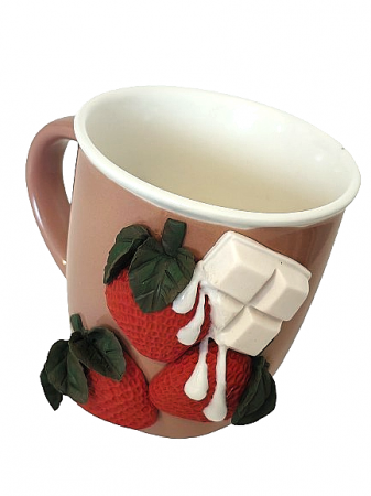 Cană Ciocolată albă și căpșuni [1]