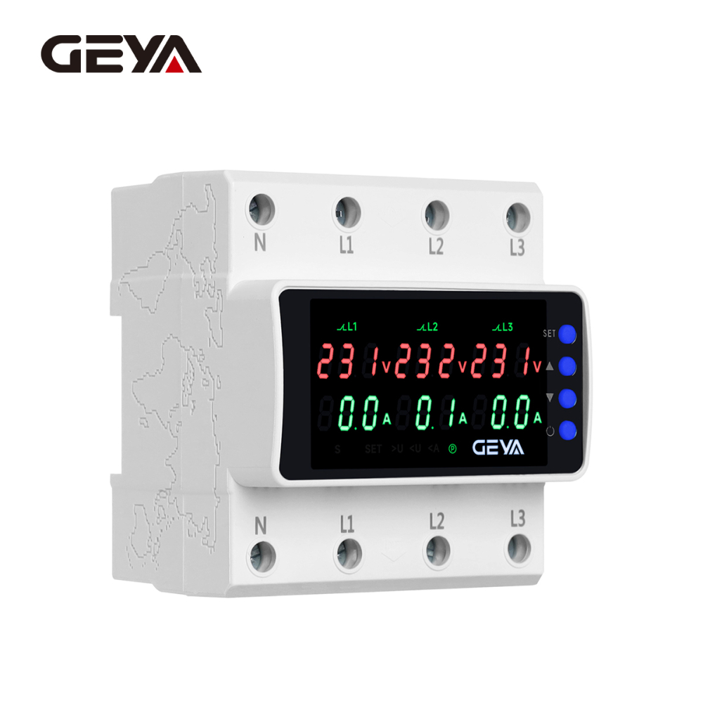 GEYA GPS6-N6VA2 63A 4P Protector Tensiune Trifazat Digital [7]