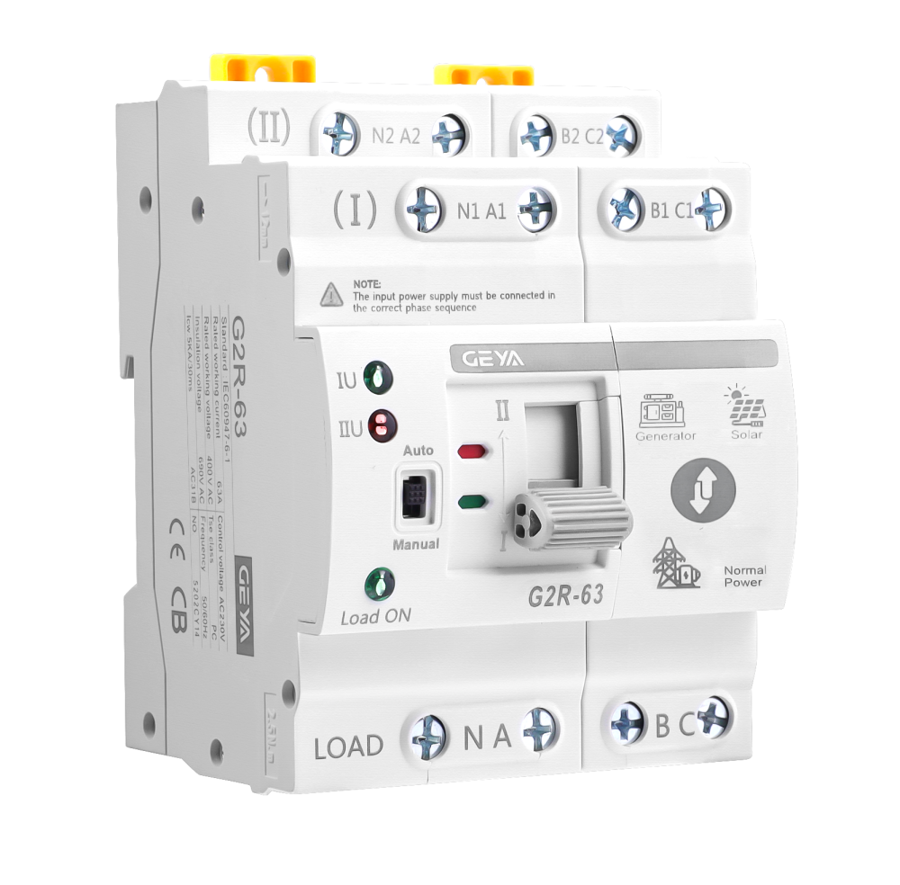 ATS GEYA G2R-63 4P 63A comutator automat transfer retea generator sina DIN [3]