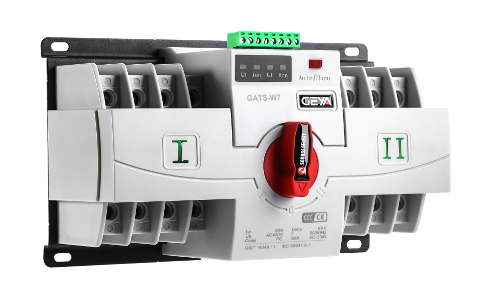GEYA GATS-W7 - ATS 4P 63A AC 400V, comutator automat de transfer retea-generator [3]