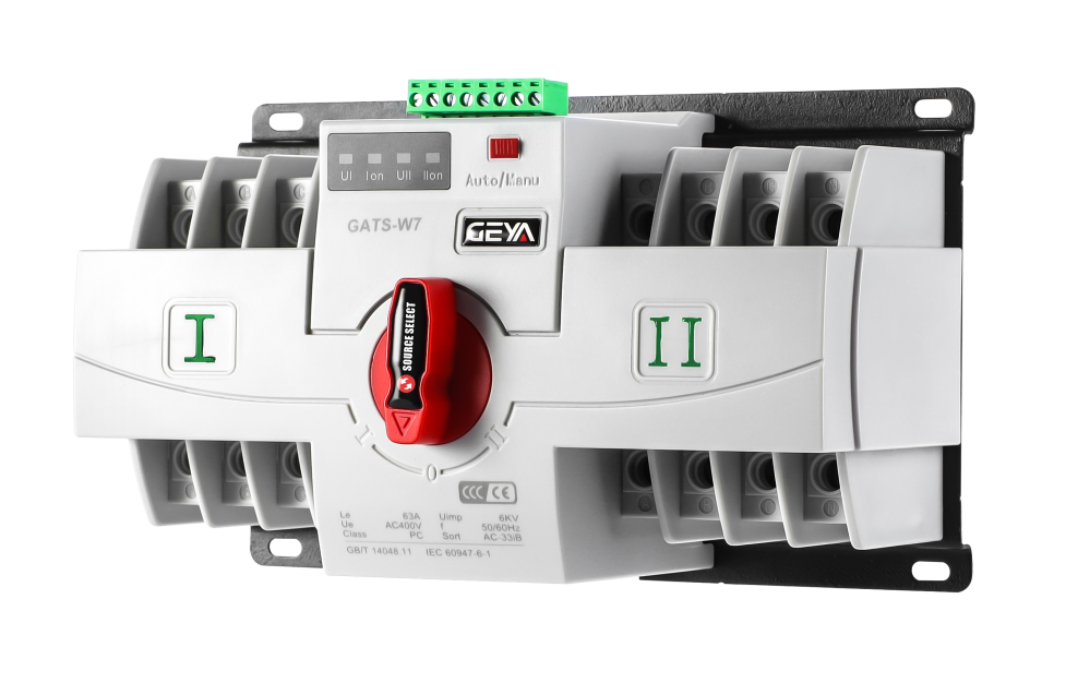 GEYA GATS-W7 - ATS 4P 63A AC 400V, comutator automat de transfer retea-generator [2]