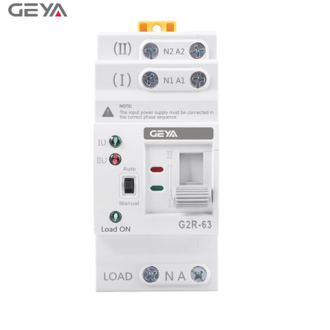 ATS (Automatic Transfer Switch) - Comutator automat de transfer ATS GEYA G2R-63 63A 2P sina DIN