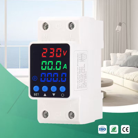 GEYA GPS6-VAK 2P 80A releu digital protectie tensiune curent cu monitorizare kWh [6]