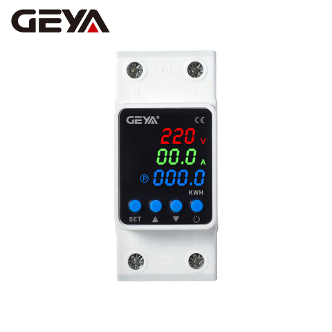 Relee de protectie fara WiFi - GEYA GPS6-VAK 2P 80A releu digital protectie tensiune curent cu monitorizare kWh