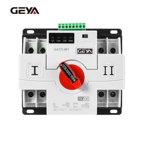ATS (Automatic Transfer Switch) - ATS GEYA GATS-W7 2P 63A 230V – comutator automat de transfer pe sina DIN