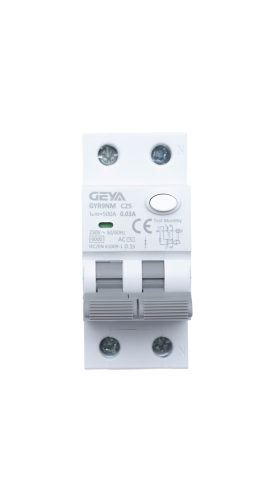 RCBO - RCBO GEYA 1P+N C25A 30mA Tip AC