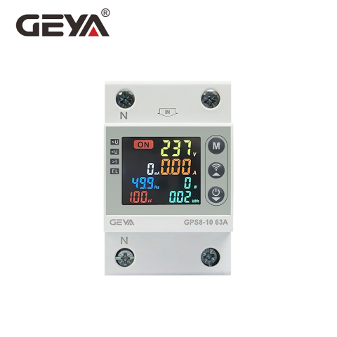 Relee de protectie cu WiFi - Releu protectie tensiune si curent GEYA GPS8-10 63A WiFi