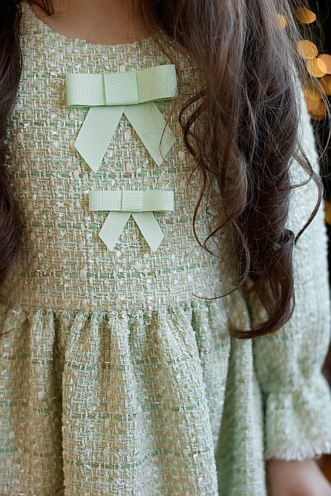 Giardine green tweed dress [3]