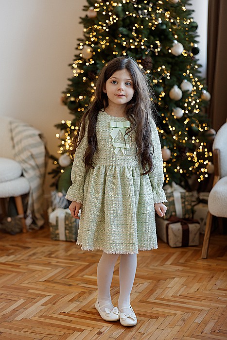 Giardine green tweed dress [2]