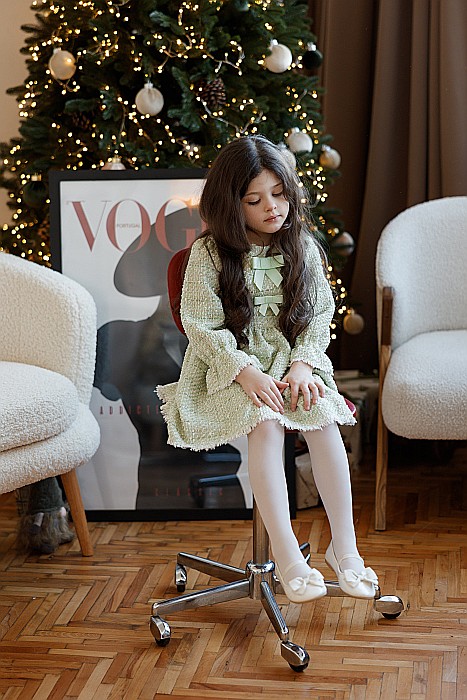 Giardine green tweed dress [4]