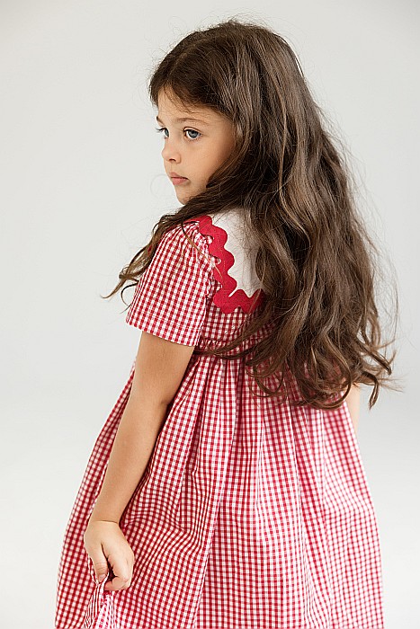 Rochița Giardine carou roșu/alb [5]