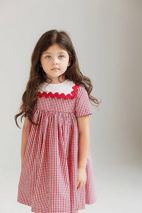 Rochița Giardine carou roșu/alb [6]