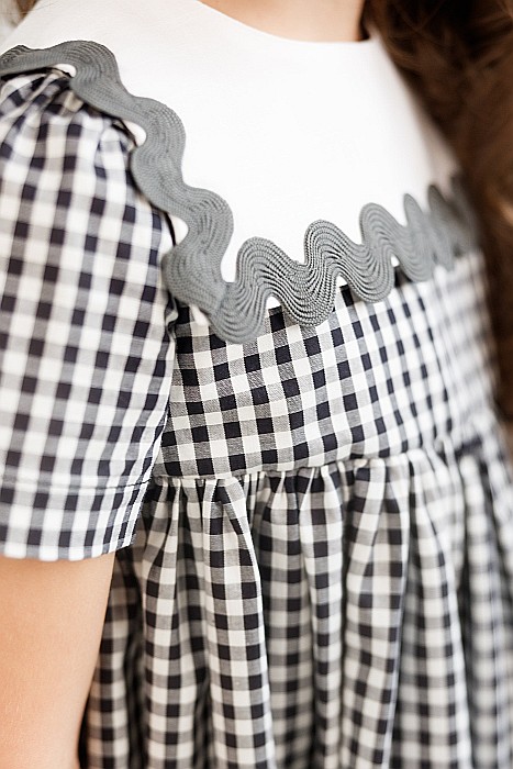 Rochița Giardine carou negru/alb [3]