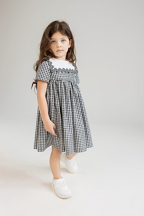 Rochița Giardine carou negru/alb [4]