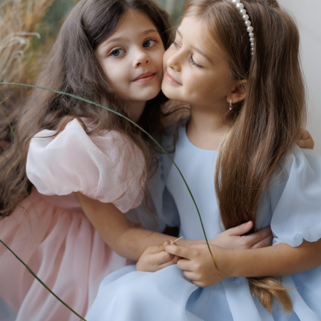 Colecție rochițe Giardine - Fluffy dress white