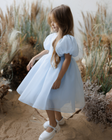 Colecție rochițe Giardine - Fluffy dress blue