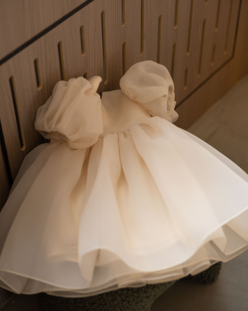 Colecție rochițe Giardine - Fluffy dress nude