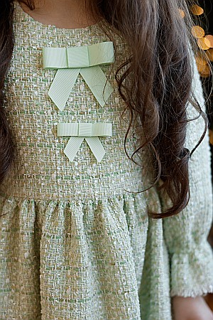 Giardine green tweed dress [2]