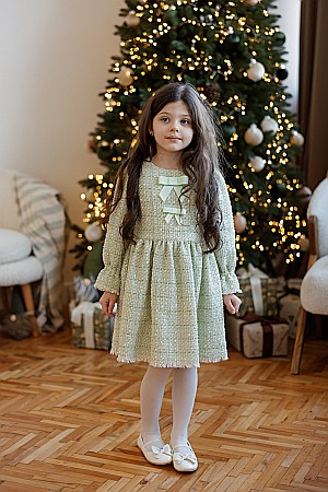 Giardine green tweed dress [1]