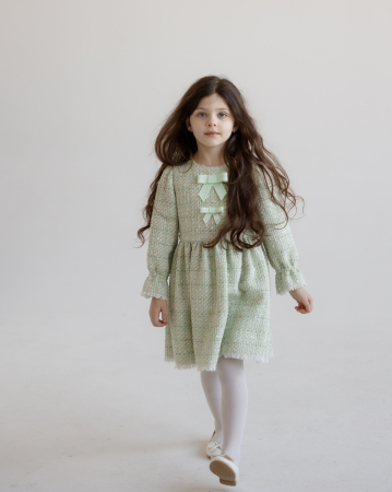 Giardine green tweed dress [2]