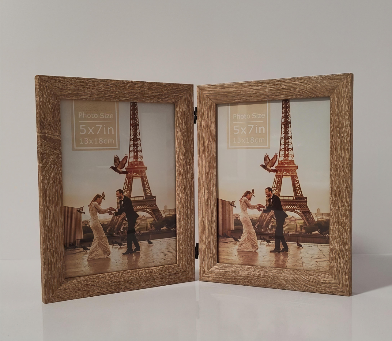 TABLOU DUBLU ,RAMĂ DIN LEMN 13x18 [2]