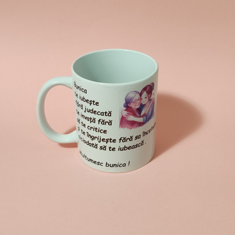 Cana personalizată pentru Bunica - 350ml [2]