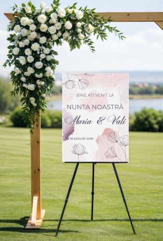 Nunta - Panou intampinare personalizat 07