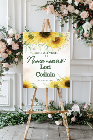 Nunta - Panou intampinare personalizat 04