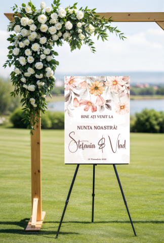 Nunta - Panou intampinare personalizat 06