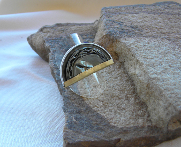 Inel eco din capsule de cafea și alama [2]