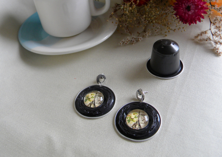 Cercei handmade din capsule de cafea – unicat [1]