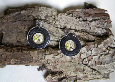 old stories about coffee - Cercei handmade din capsule de cafea – unicat