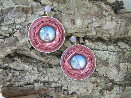 Cercei din capsule de cafea - Cercei handmade din capsule de cafea – unicat