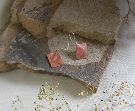 Cercei  "e-mail" unicat din cupru [0]